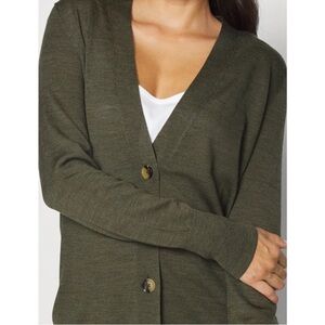 GAP Green Longline Cardigan
